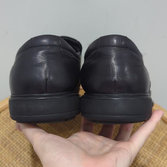 Kenneth Cole New York Mid-Way Dress Shoes Men's 11.5 Leather Loafers Black - Picture 4 of 8